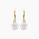 Diamond Earrings Leverbacks